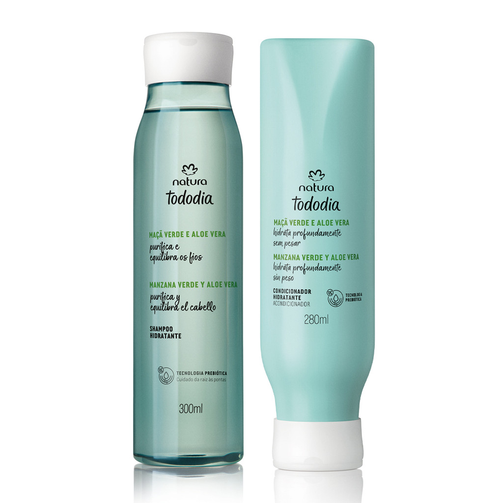 Natura Tododia Kit Shampoo e Cond Maçã Verde e Aloe Vera | Shopee Brasil