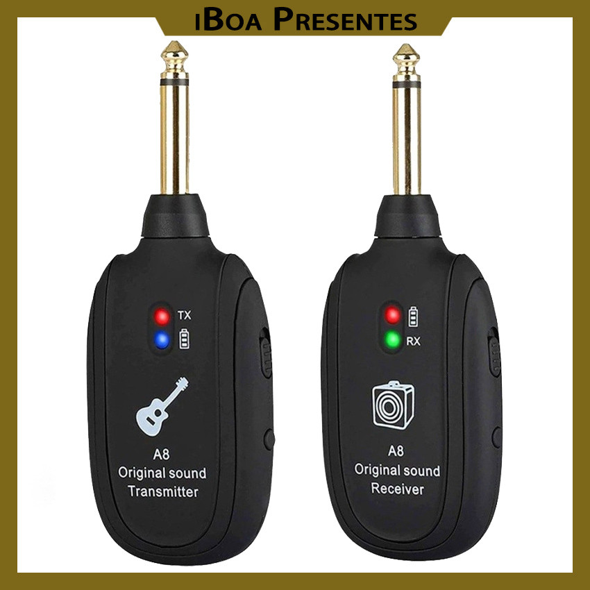 Transmissor Receptor P10 Sem Fio Para Guitarra Baixo Violão iBoa Presentes
