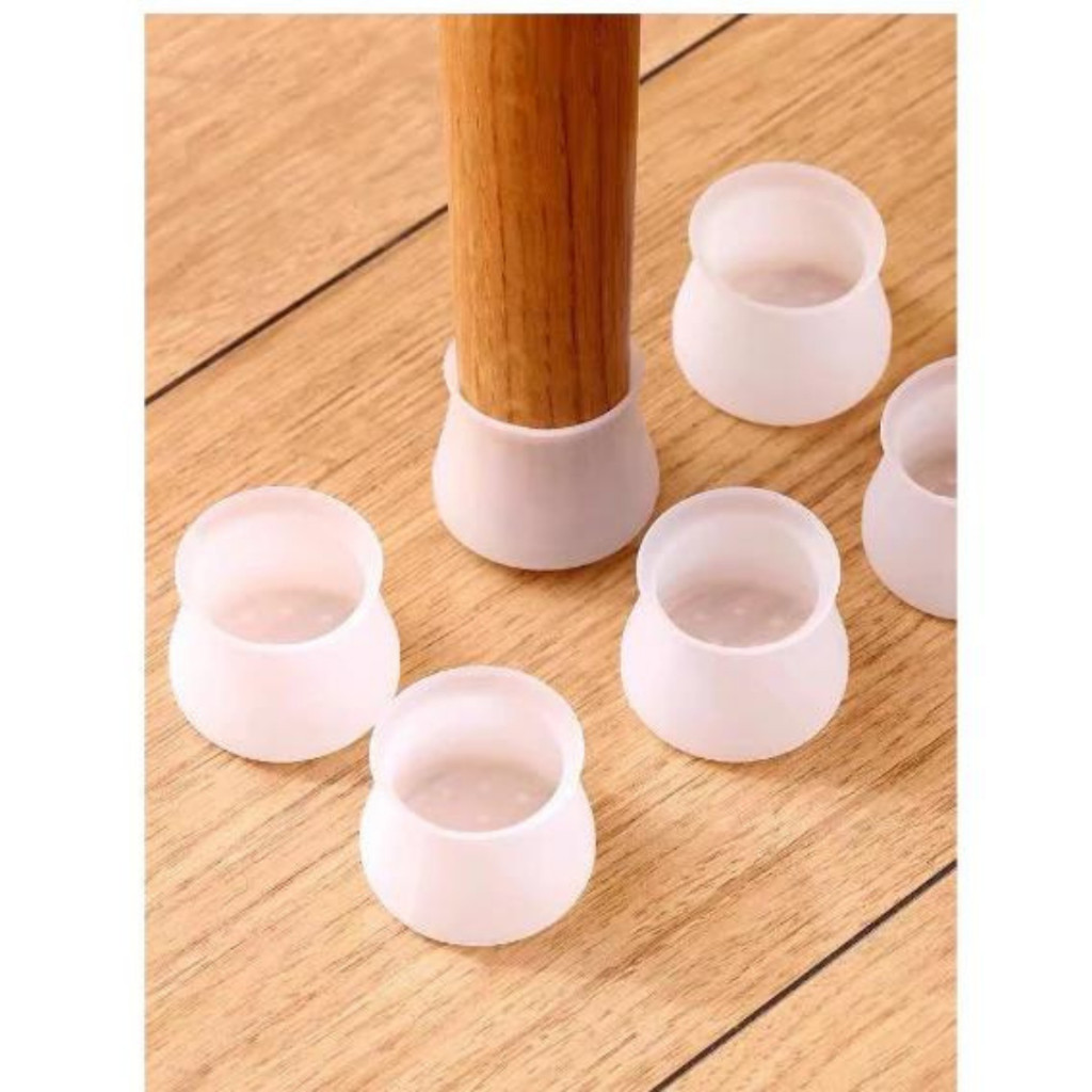 Kit C 12/24 Protetor de Silicone para Pés de Cadeira e Mesa Pés Pezinho ...
