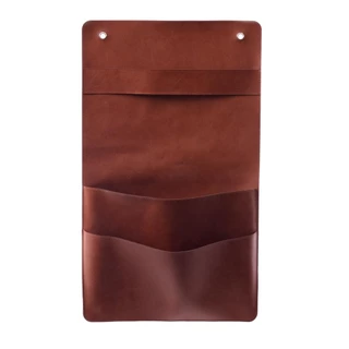 Revisteiro de Parede com 2 Bolsos Marrom em Oferta na Shopee