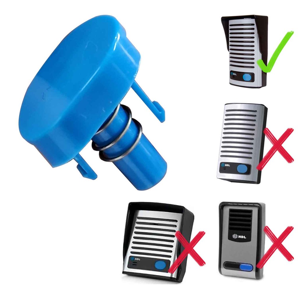 Botão Azul Micro contato para porteiro eletrônico F8NT F8NTL HDL