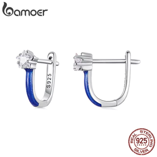 Brincos De Argola De Prata Esterlina 925 Bamoer Com Design De Estrela , Joias , Presentes Para Mulheres em Oferta na Shopee