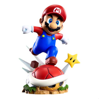 Super Mario Bros Estátua Mario E Casco Game Nintendo 12cm em Oferta na Shopee