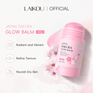 LAIKOU Japão Sakura Glow Balm 40g-Preenche Rugas Finas , Dá Brilho Orvoso Para Pele Seca , Luminosidade Natural em Oferta na Shopee