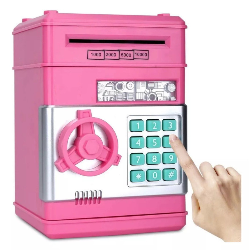 Cofrinho Inteligente NEXTAKE - Conta Moedas Automático LCD