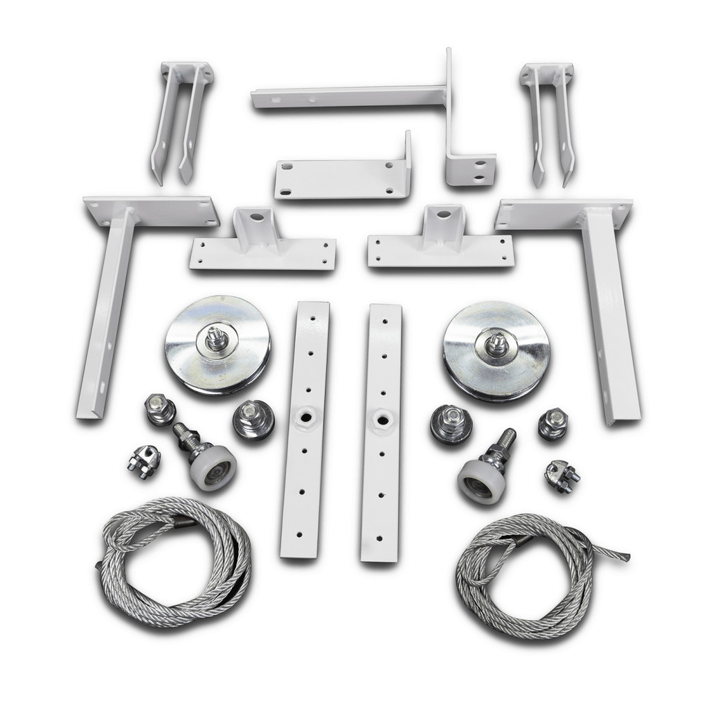 Kit Portão Basculante Alumínio Branco Jocec - Completo | Shopee Brasil