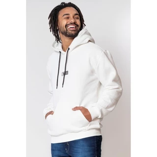 Blusa Masculina Moletom Canguru Polo Wear Branco