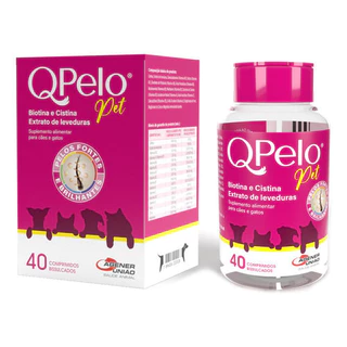 QPELO PET 40 COMPRIMIDOS Cães e Gatos