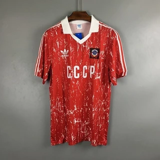 Retro 1990 União Soviética Home Camisa De Futebol Uniformes VQ5O