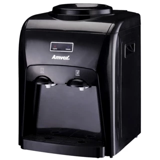 Bebedouro de mesa refrigerado eletrônico - preto - ABB 240 - Amvox (110V/220V)