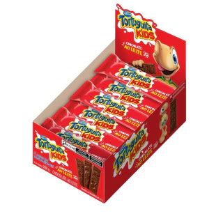 Chocolate Tortuguita Kids Ao Leite Com 24 Unidades 12g