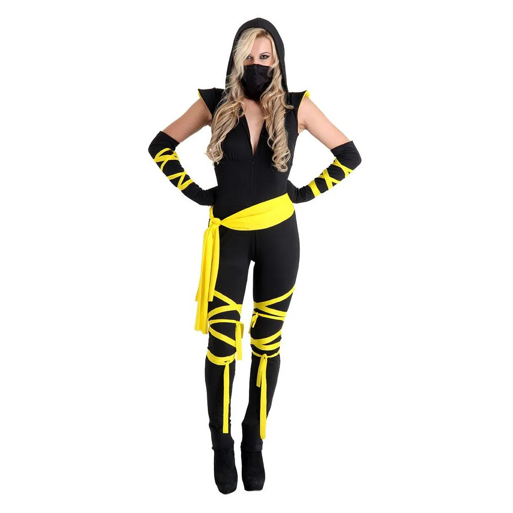Fantasia Ninja Adulta Feminina com Acessorios Shopee Brasil