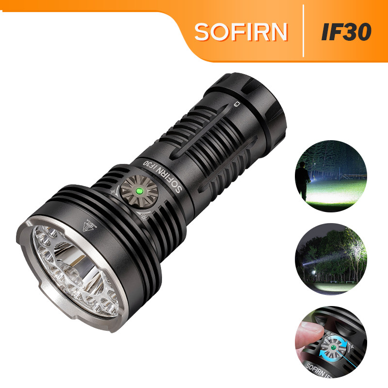 Sofirn IF30 EDC Lanterna Potente 12000lm 32650 Bateria | Shopee Brasil
