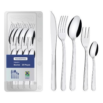 FAQUEIRO INOX 20PC BUZIOS TRAMONTINA