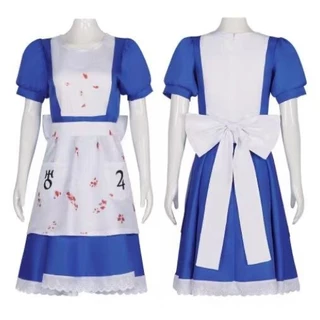 fantasia Alice no Pais das Maravilhas adulto Halloween fantasia de terror Assustador Conjunto completo de luxo