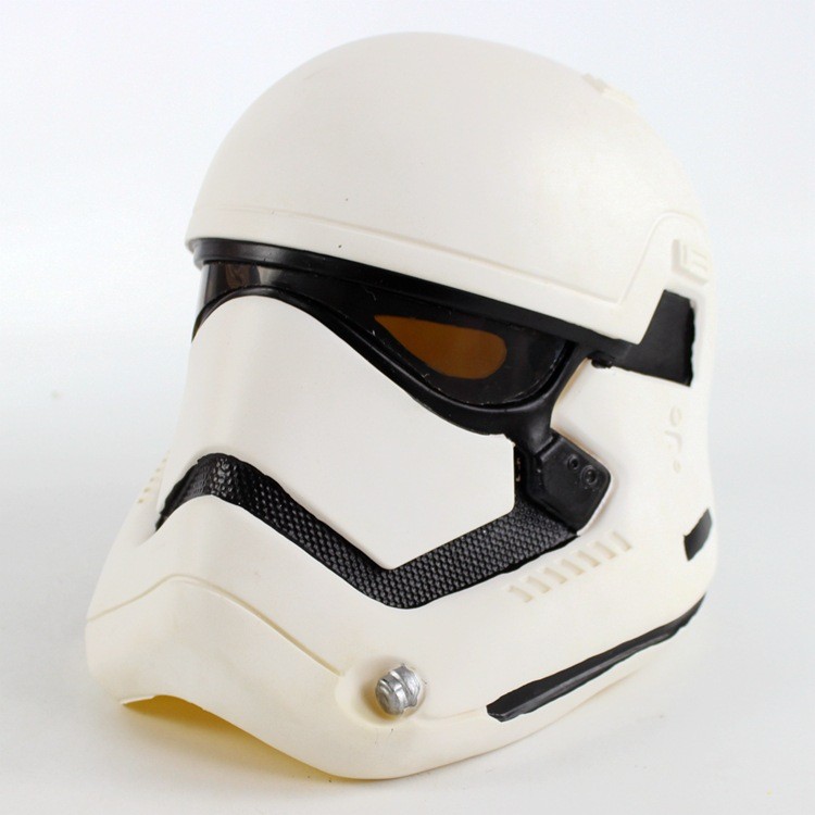 Capacete de soldado branco pode ser usado em PVC Star Wars Força Despertar cosplay máscara starwars Capacete de soldado branco