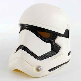 Capacete de soldado branco pode ser usado em PVC Star Wars Força Despertar cosplay máscara starwars Capacete de soldado branco