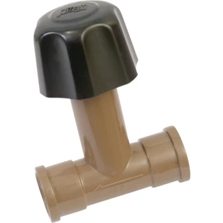 Registro Herc Pvc Soldável S/Canopla 1987 25mm Marrom - Embalagem com 12 Unidades em Oferta na Shopee