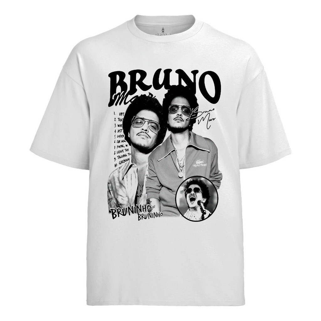 Camiseta Algodão Unissex Tshirt Bruno Mars Bruninho