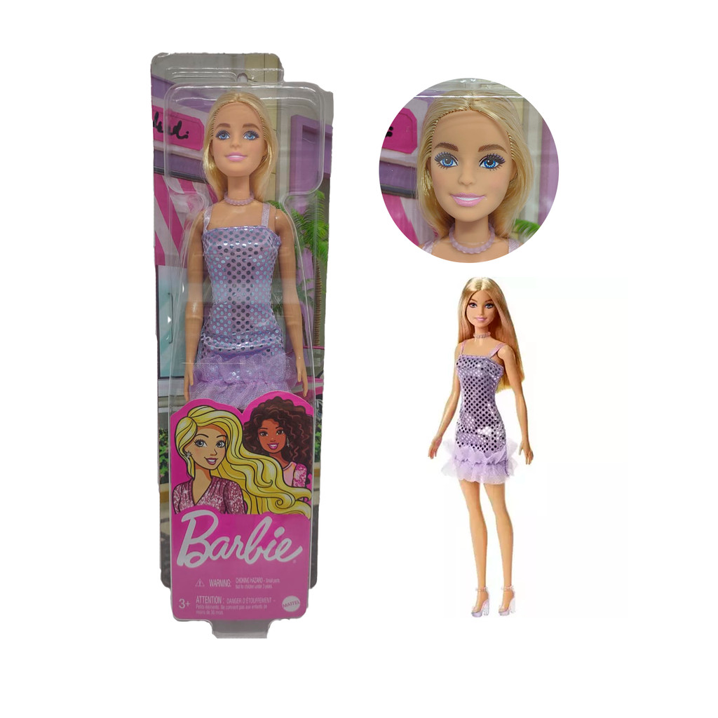Barbie Vestido Glitter T7580 - Mattel | Shopee Brasil