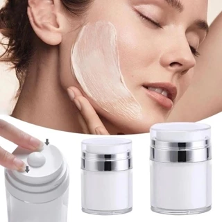 Kit 1/2/3 Peças Frasco Airless de Creme Gel Acrílico Pump Vazio 15ml/30ml/50ml Para Cosméticos e Desodorantes - WL em Oferta na Shopee