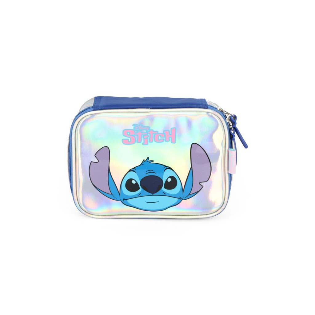 Estojo Box Holográfico Stitch Disney Menina Escolar 100 Pens | Shopee ...