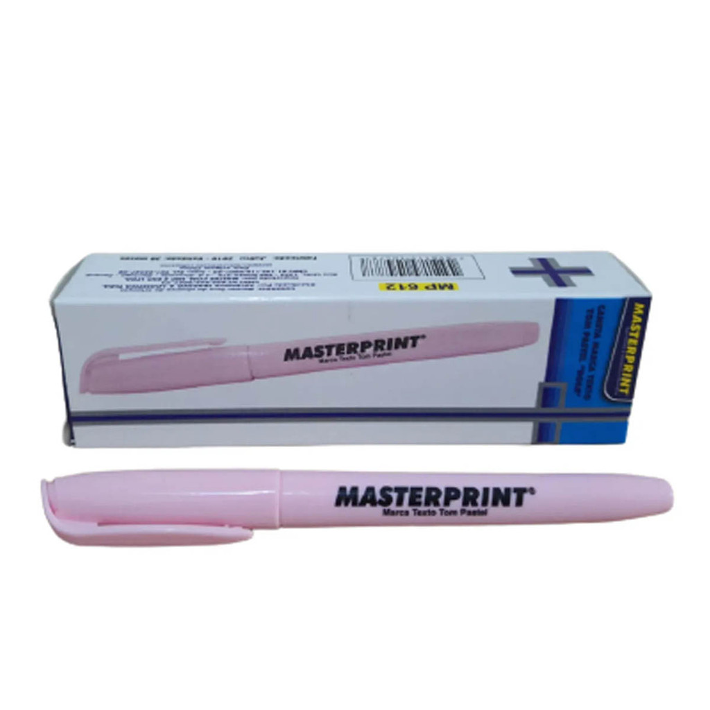 Caneta Marca Texto Rosa Tom Pastel Caixa com 06 Unidades - MP612 ...