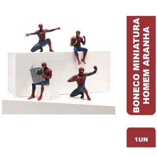 Boneco Miniatura Homem Aranha 8cm Decoração Action Figure Coleção