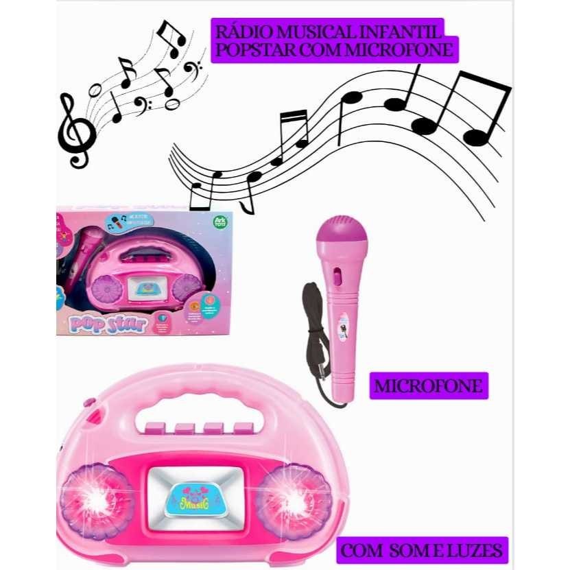 radio musical infantil pop star com microfone | Shopee Brasil
