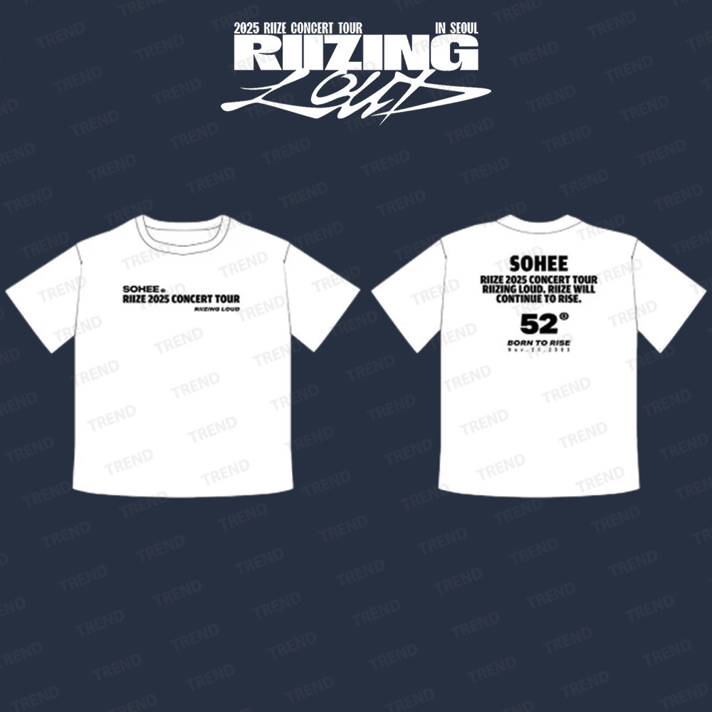 SUNGCHAN RIIZE 2025 CONCERT TOUR Tシャツ 2025 RIIZE CONCERT TOUR 
