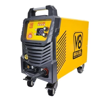 Máquina de Solda V8 Brasil 205A Monofásica 220V Solda Gás em Oferta na Shopee