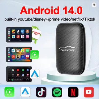 3 em 1 Carplay Sem Fio E Adaptador Automático Android Construído Netflix YouTube Cartão Support TF Card Play