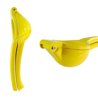 Espremedor Amassador 22x7cm Grande Metal Amarelo Neon Moderno Gourmet Suco Limão Laranja Frutas Caipirinha Batidas Drinks Salada