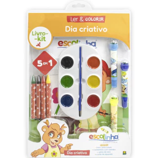 Livro-kit ler & colorir escolinha em Oferta na Shopee