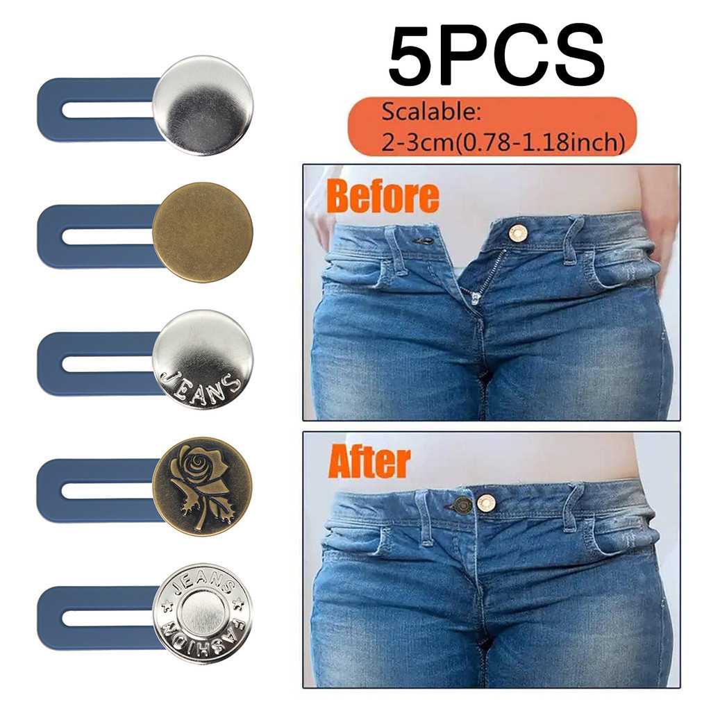 15 Clips Ajusteurs De Taille Pour Jeans/pantalons - Sans Couture, 4 Couleurs, Serrage Invisible