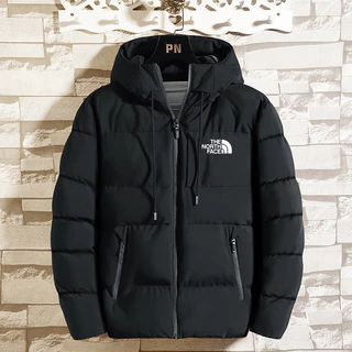 Jaqueta De Inverno TNF Homens Com Capuz Quente À Prova De Vento