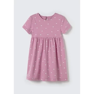 Vestido Infantil Toddler Manga Curta Estampado Hering Kids
