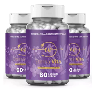 Kit 3 Eterna Vita - Envio suplemento em caps