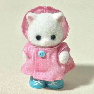Ornamento De Gato Fofo Sylvanian Famílias Kitty Cat Mesa Mini Animais Boneca Suprimentos De Brinquedo