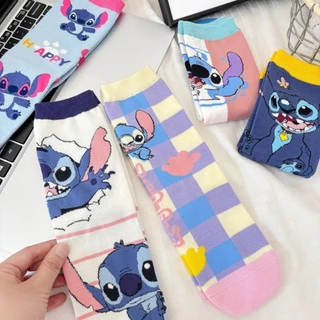 Meias Femininas De Desenho Animado Fofas De anime De Tubo Médio Casuais Masculinas Da Moda
