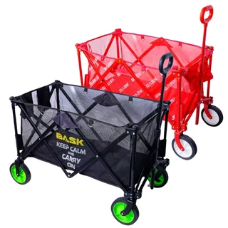 Carrinho Dobrável Multiuso Portátil Para Carga Camping Pesca Compras Bask