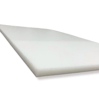 Tábua de Corte Carne Polietileno 50x30x1cm Branca Açougueiro Profissional Churrasco 10mm