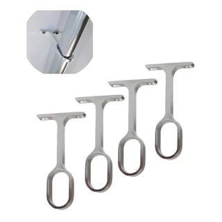 Suporte Central para Tubo Cabideiro Oval Oblongo com 4 Un