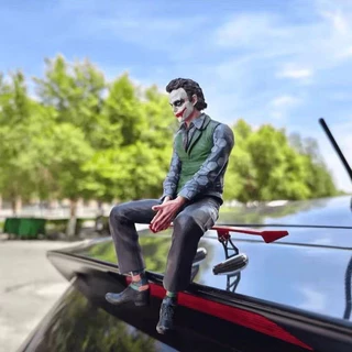24cm Decoração Do Telhado Coringa Heath Ledger Sentado Postura Figuras Carro Boneca Cauda E Pingente Modelo Estátua Brinquedos Colecionáveis