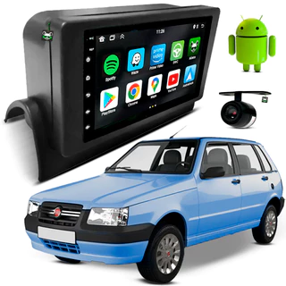 Kit Multimidia Android 7 Polegadas Uno Mille 1997 98 99 00 01 02 03 04 05 06 07 08 09 10 11 12 2013