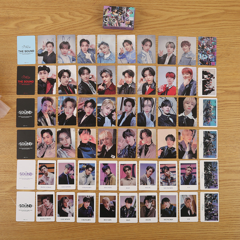 55pcs STRAY KIDS SKZ HOP Lomo Cartões FANMEETING Skzs Escola