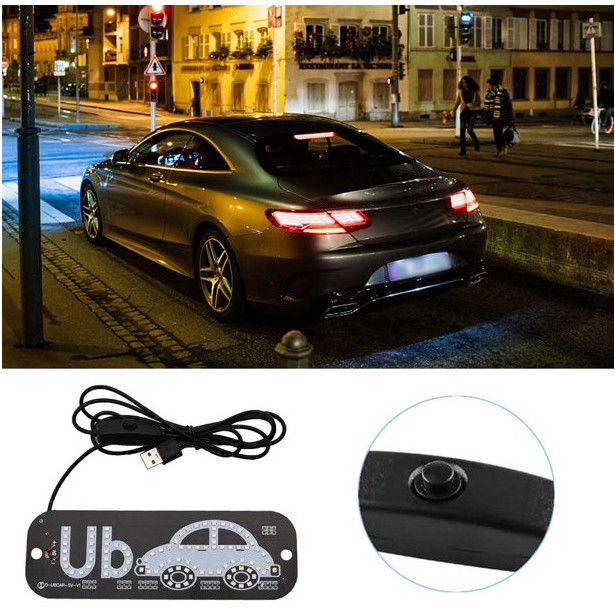 Placa Painel Luminoso Led Uber 2 Ventosas Com Cabo USB Para Para-brisas Carro Sinalização