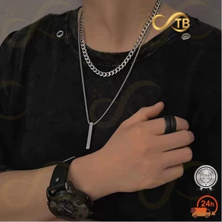 Colar multi camadas Pingente para calça hip hop masculina Camada necklace Corrente Cubana e Cordões