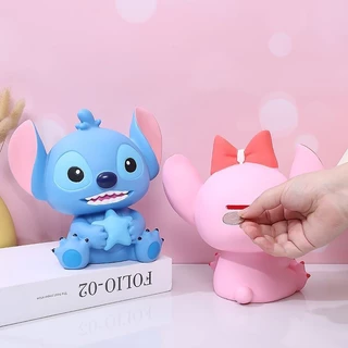 16CM Cofrinho Stitch Piggy Bank De Stitch Cofrinho Infantil em Oferta na Shopee