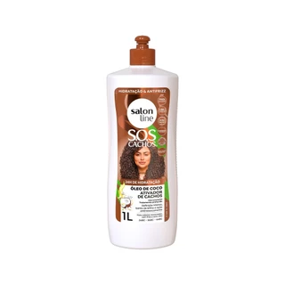 Ativador de Cachos SOS Cachos Coco Tratamento Profundo Salon Line 1L em Oferta na Shopee